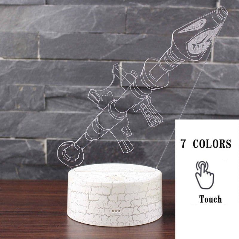 image-Fortnight Toys NightLight LED Sleep Light Projection Lamp Fortnight Battle Royale Scar RPG Gun Game Accessories Kids Gifts
