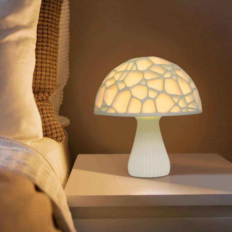 image-3D Printed 16 colors Led Mushroom Lamp Lovely Colorful Led Night Light for Home Art Decor USB Rechargeable Night Lamp