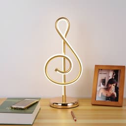 image-Modern Simple Music Symbol Bedroom Bedside Lamp Warm Romantic Household Creative Personality Eye-care Desk LED