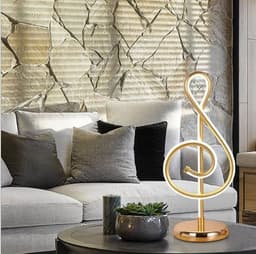 image-Modern Simple Music Symbol Bedroom Bedside Lamp Warm Romantic Household Creative Personality Eye-care Desk LED
