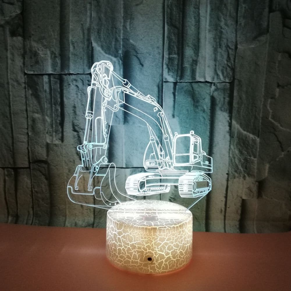 image-Excavator 3D Lamp