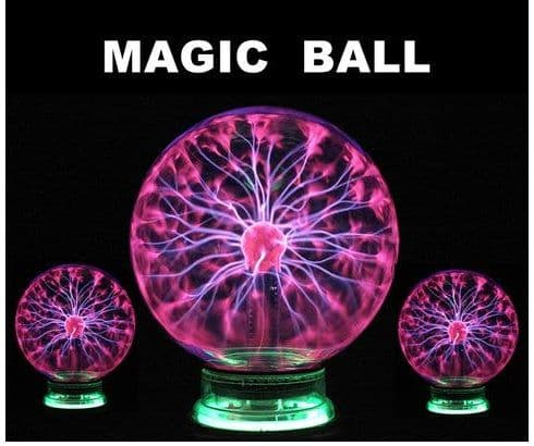 image-Plasma Lightning Ball Electronic Magic Light Electrostatic Induction Ball Magic Ball With Music 4 Inch 5 Inch 6 Inch