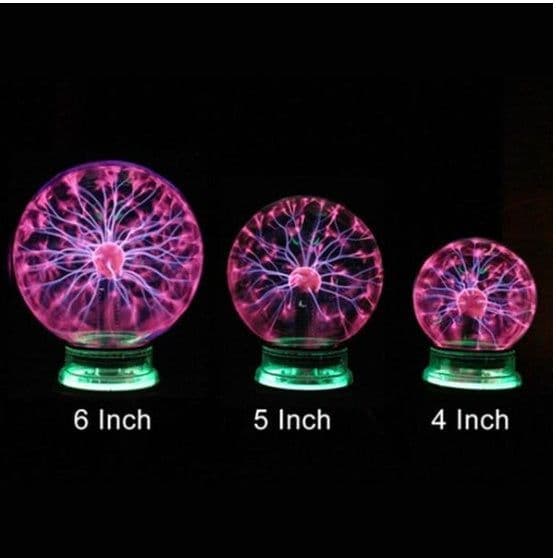image-Plasma Lightning Ball Electronic Magic Light Electrostatic Induction Ball Magic Ball With Music 4 Inch 5 Inch 6 Inch