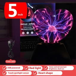 image-Plasma Lightning Ball Electronic Magic Light Electrostatic Induction Ball Magic Ball With Music 4 Inch 5 Inch 6 Inch
