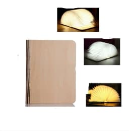 image-Solid wood book light