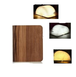 image-Solid wood book light