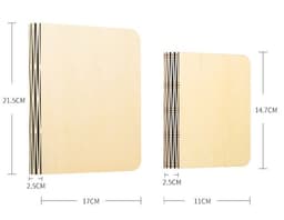 image-Solid wood book light