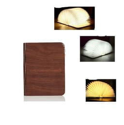 image-Solid wood book light