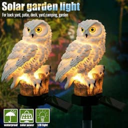 image-Hot Sell Owl Solar Light With Solar LED Outdoors Solar Light Solar Lamp Solar Garden Light