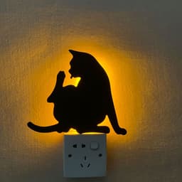 image-LED Animal Dog Cat Night Light Kitten Smart Sound Sensor Control Wall Lamp Home Corridor Balcony Night Lamp Baby Kids Sleep Lamp