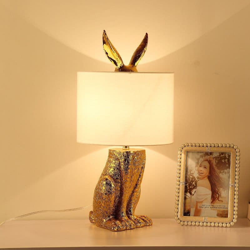 image-Bedroom Rabbit Table Lamp Living Room Room Bedside Lighting