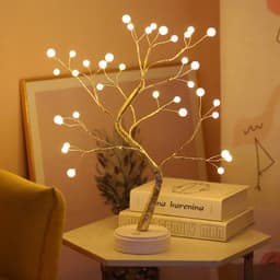 image-Tree Light Touch Switch Pearl Star Night Light
