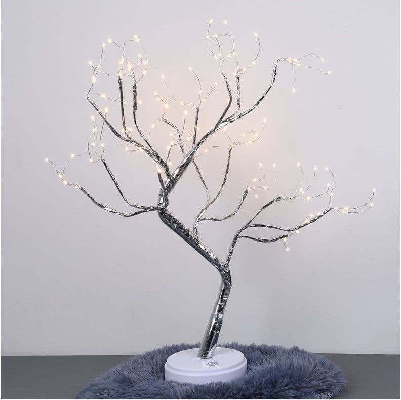 image-Tree Light Touch Switch Pearl Star Night Light