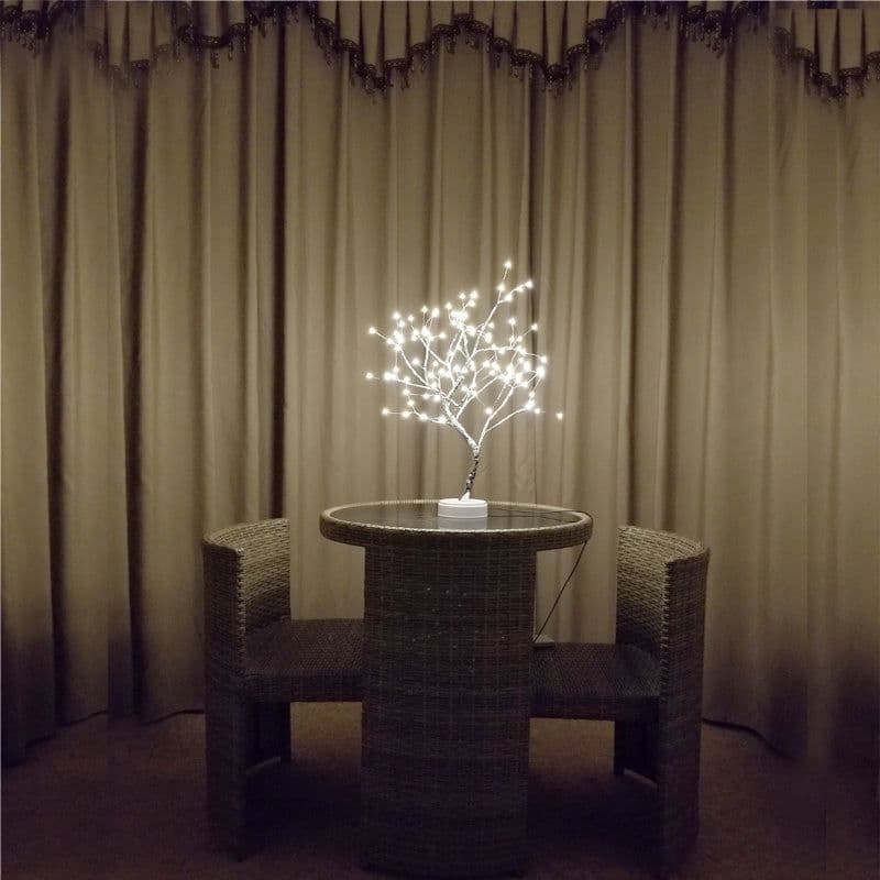 image-Tree Light Touch Switch Pearl Star Night Light