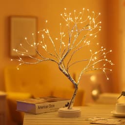 image-Tree Light Touch Switch Pearl Star Night Light