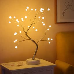 image-Tree Light Touch Switch Pearl Star Night Light