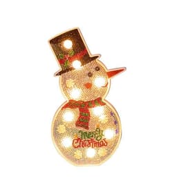 image-Christmas Decoration Snowman Christmas Tree DIY LED Lamp