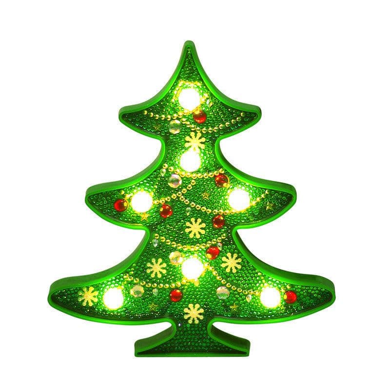 image-Christmas Decoration Snowman Christmas Tree DIY LED Lamp