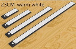 image-Motion Sensor LED Under Cabinet Light USB Rechargeable Wardrobe Closet Night Light For Kitchen Indoor Wall Lamps