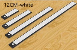 image-Motion Sensor LED Under Cabinet Light USB Rechargeable Wardrobe Closet Night Light For Kitchen Indoor Wall Lamps