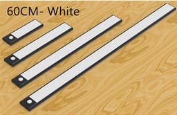 image-Motion Sensor LED Under Cabinet Light USB Rechargeable Wardrobe Closet Night Light For Kitchen Indoor Wall Lamps