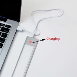 image-Motion Sensor LED Under Cabinet Light USB Rechargeable Wardrobe Closet Night Light For Kitchen Indoor Wall Lamps