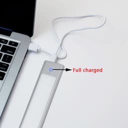 image-Motion Sensor LED Under Cabinet Light USB Rechargeable Wardrobe Closet Night Light For Kitchen Indoor Wall Lamps
