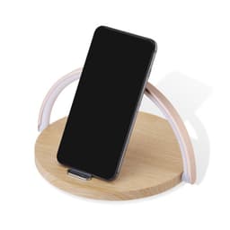 image-10w Wireless Charger Block Holder For Smart Phone Foldable Fast Charging Table Phone Stand Support With Led Table Lamp Portable