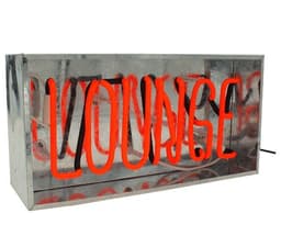 image-Retro neon decorative lamp glass tube iron box lamp