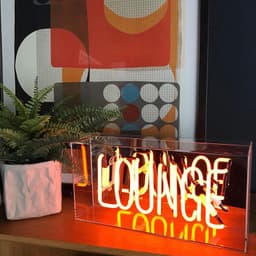 image-Retro neon decorative lamp glass tube iron box lamp