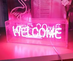 image-Retro neon decorative lamp glass tube iron box lamp