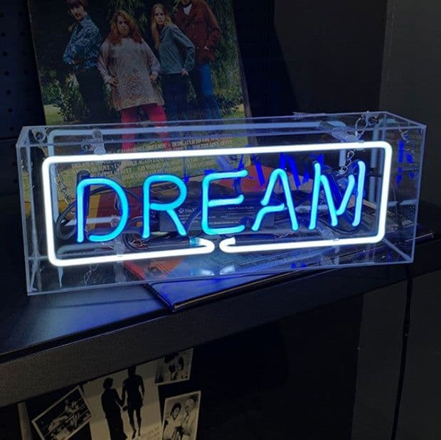 image-Retro neon decorative lamp glass tube iron box lamp