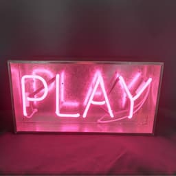 image-Retro neon decorative lamp glass tube iron box lamp