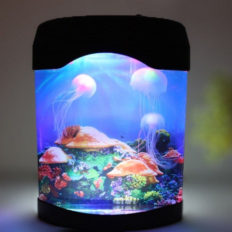 image-Jellyfish aquarium USB colorful lamp