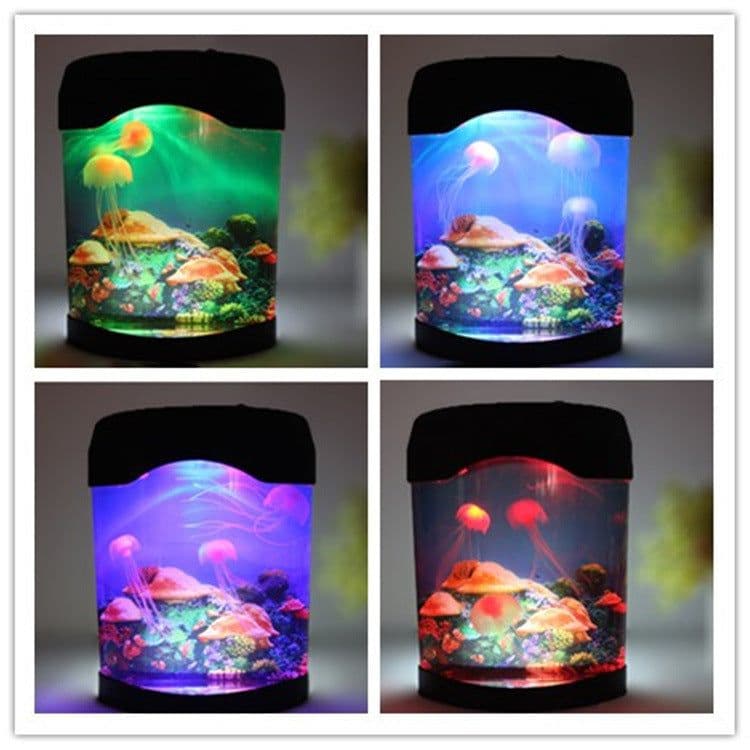 image-Jellyfish aquarium USB colorful lamp