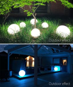 image-Lawn Lamp Floor Light Bulb Remote Control LED Luminous Ball Lamp Landscape Floor Lamp 16 Colors Outdoor Landscape Lamp