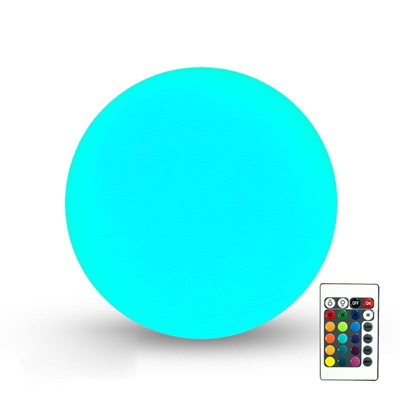 image-Lawn Lamp Floor Light Bulb Remote Control LED Luminous Ball Lamp Landscape Floor Lamp 16 Colors Outdoor Landscape Lamp