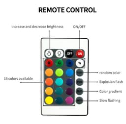 image-Lawn Lamp Floor Light Bulb Remote Control LED Luminous Ball Lamp Landscape Floor Lamp 16 Colors Outdoor Landscape Lamp
