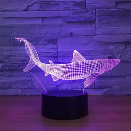 image-Colorful touch LED fish lamp