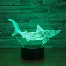 image-Colorful touch LED fish lamp