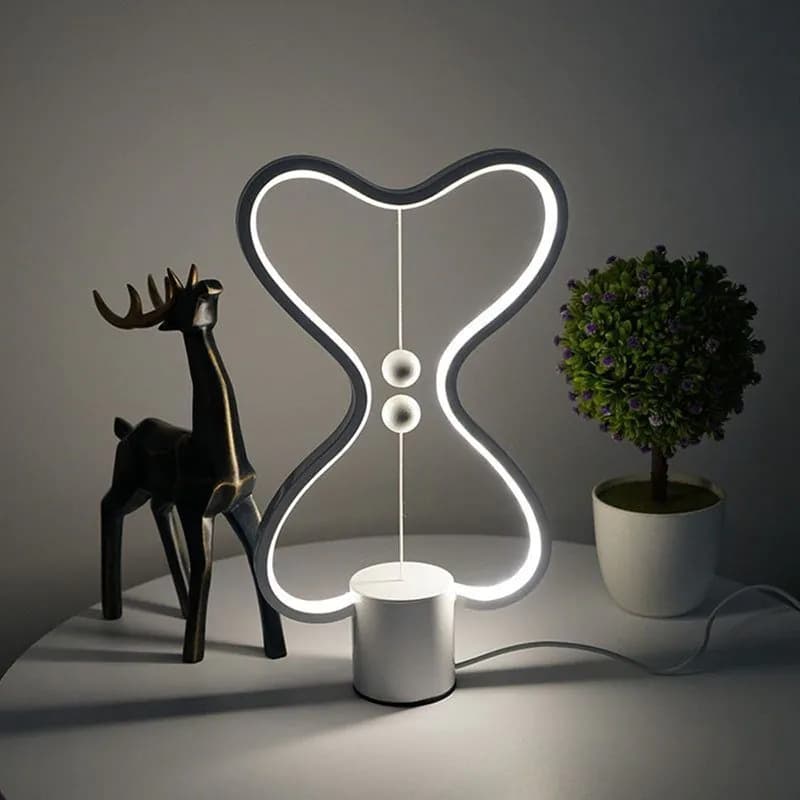image-7 Colors Balance Lamp LED Night Light USB Powered Home Decor Bedroom Office Table Night Lamp Light