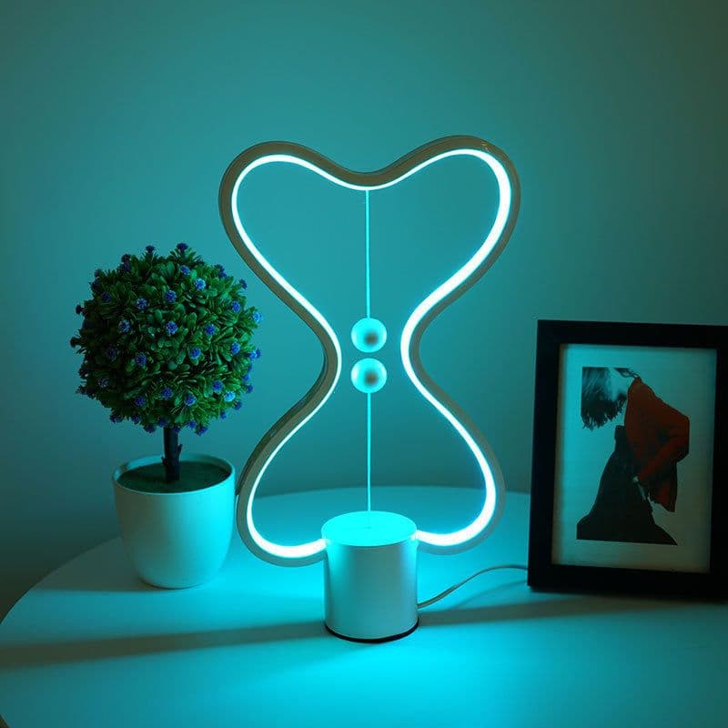image-7 Colors Balance Lamp LED Night Light USB Powered Home Decor Bedroom Office Table Night Lamp Light