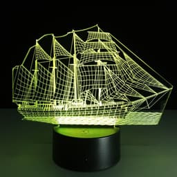 image-Creative sailing 3D light