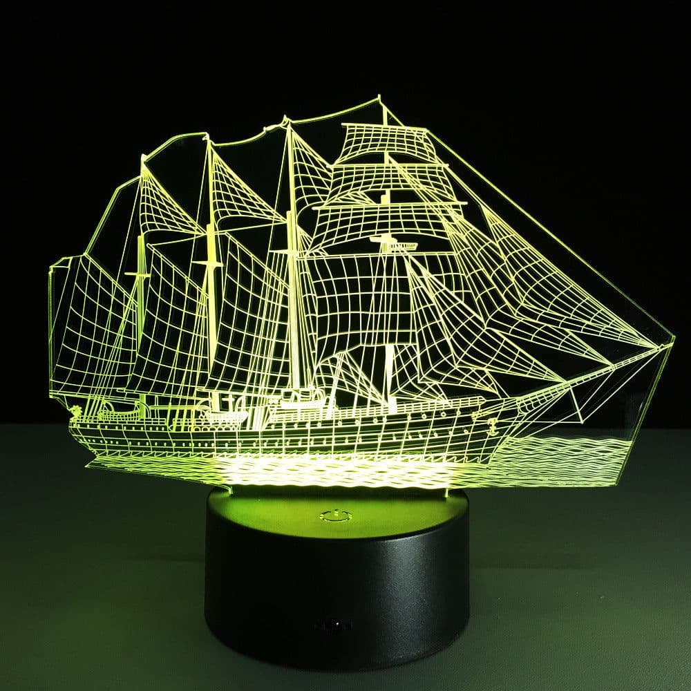image-Creative sailing 3D light