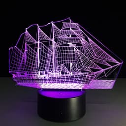 image-Creative sailing 3D light
