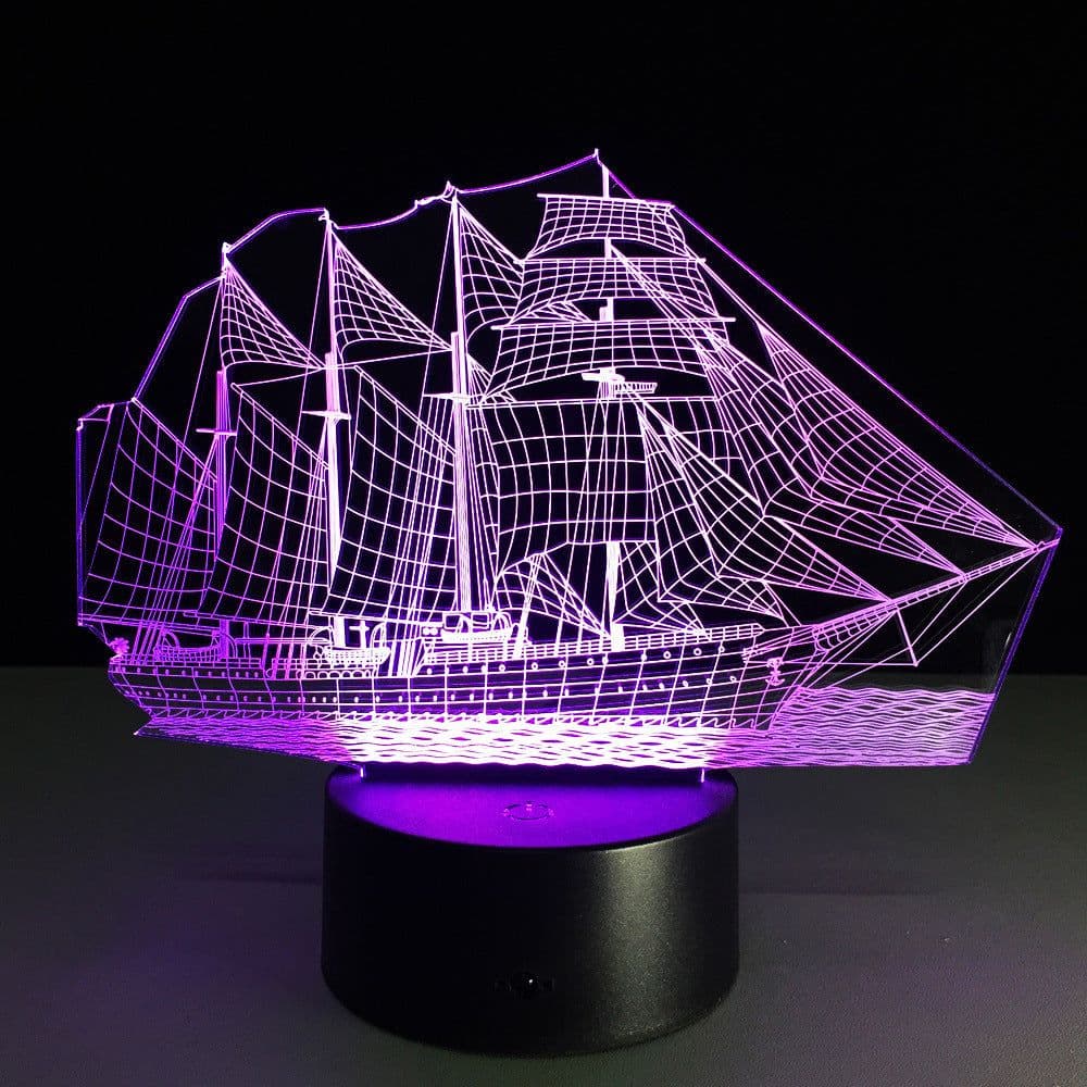 image-Creative sailing 3D light