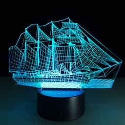 image-Creative sailing 3D light