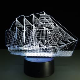 image-Creative sailing 3D light