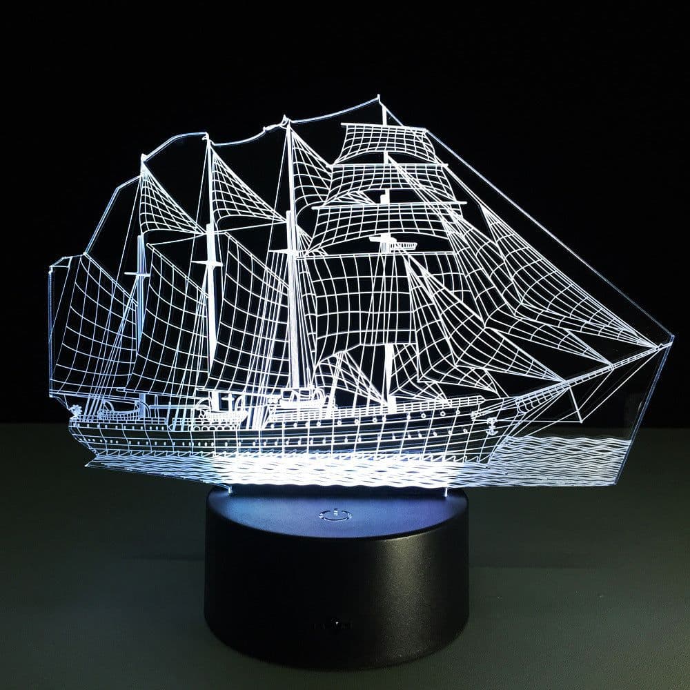 image-Creative sailing 3D light