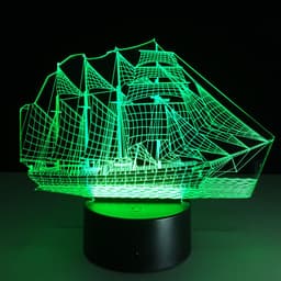 image-Creative sailing 3D light